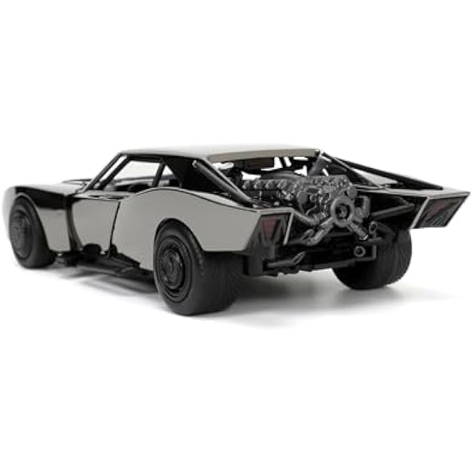TOYS DC BATMOBILE FROM THE MOVIE "THE BATMAN" FROM 2022 WITH BATMAN FIGURE - TOY SET WITH CAR (19 CM) AND ACTION FIGURE (6 CM) FOR FANS, COLLECTORS AND CHILDREN FROM 8 YEARS - Image 4
